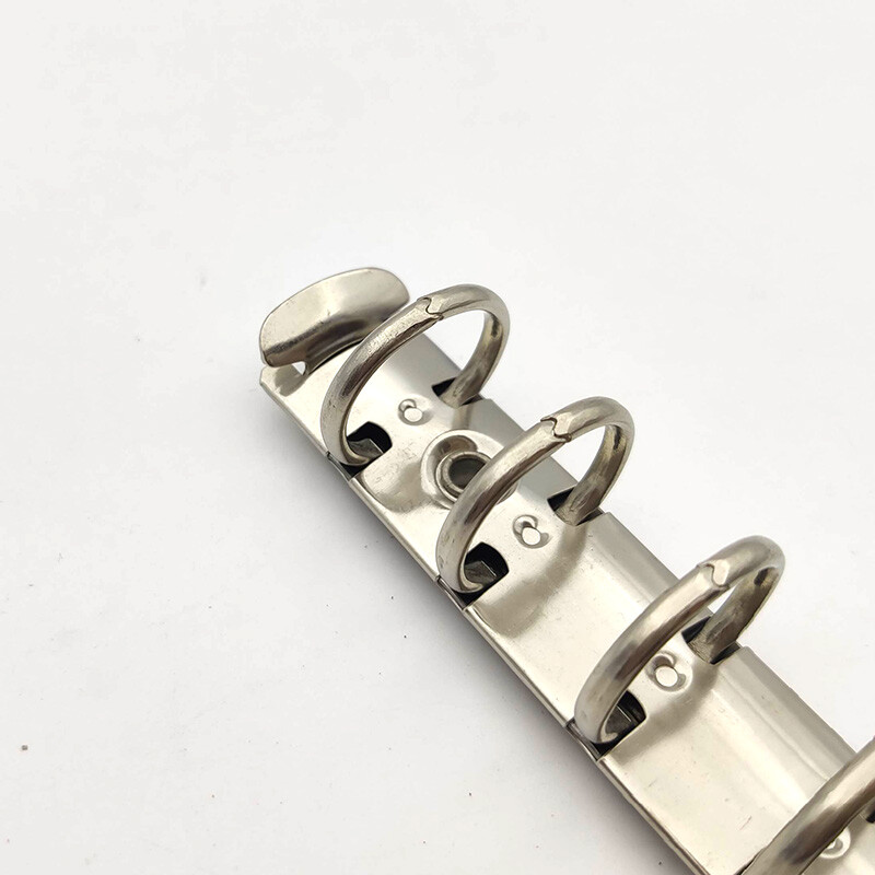 A7 2 cm läbimõõduga metallist klambrirõngas köiteklamber, lahtine leht, 6 auguga faili kausta klamber Sülearvuti kirjatarbed Paberi hoiutarvikud