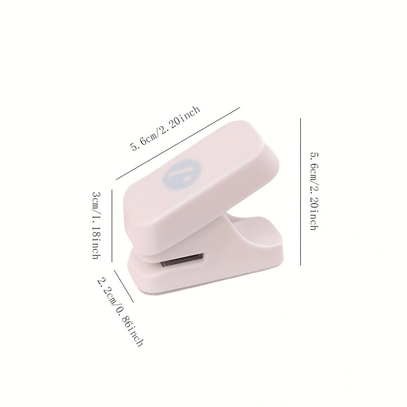 1 bucată Mini perforator în formă de ciupercă, perforator portabil multifuncțional, perforator manual pentru hârtie pentru album de albume de margini