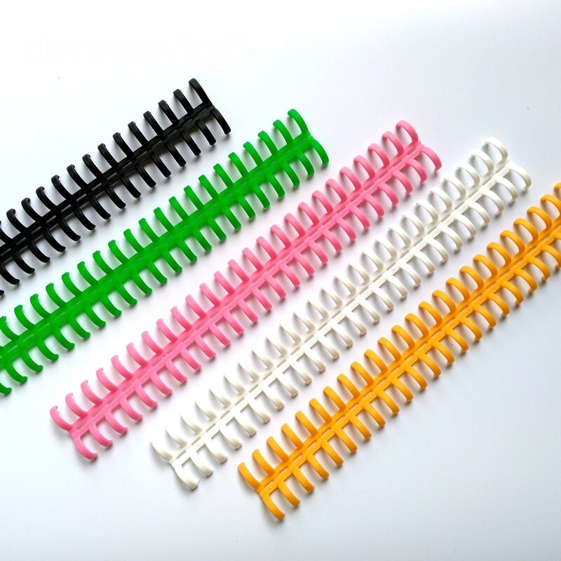 12 mm, 25 rupa, plastični prstenovi za uvezivanje, zavojna opruga, spiralna traka za uvezivanje, prsten za bilježnicu, školski uredski pribor