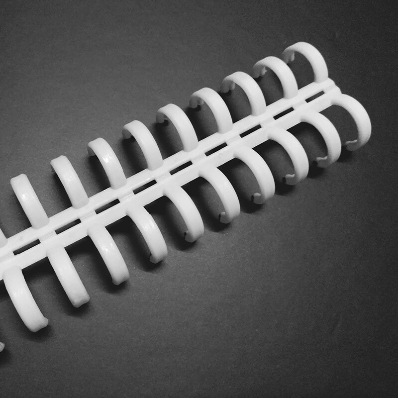 12 mm, 25 rupa, plastični prstenovi za uvezivanje, zavojna opruga, spiralna traka za uvezivanje, prsten za bilježnicu, školski uredski pribor