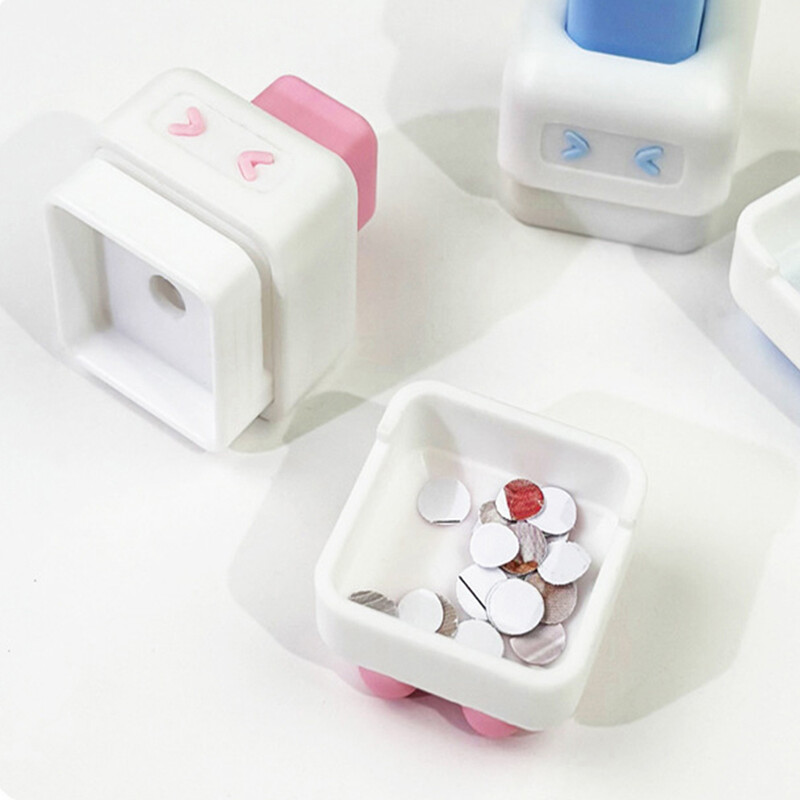 Перфоратор за хартия с един отвор Малък мини перфоратор за подвързващо вещество Творчески Направи си сам Ръчен кръгъл нож Преносим канцеларски консумативи за подвързване