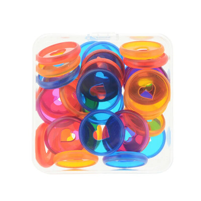 Fromthenon läbipaistvad köitmiskettad Dicbound Planneri südamekujulisele seeneaugule köiterõngad kontoriköitmistarbed