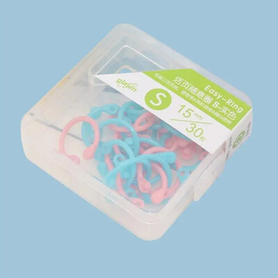 1 кутия Творчески пластмасов многофункционален кръгъл пръстен Офис консумативи за подвързване Албуми Цветни подвързии за книги на свободни листа Обръчи