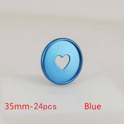 Spalvingi aukštos kokybės 35 mm plastikiniai matiniai įrišimo diskai nešiojamųjų kompiuterių segtuvų žiediniai diskai mygtukų planavimo priemonė segtuvai „pasidaryk pats“ iškarpų albumo priedai