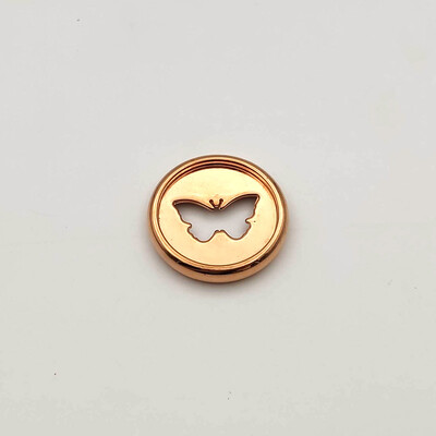 12 бр. 28 мм галванически диск с пеперуди Пръстени с отлепени листа Тетрадка с отвор на гъби Отлепени дискове Пръстени за подвързване Пластмасов бутон