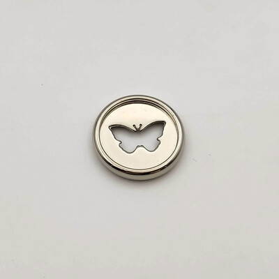 12 бр. 28 мм галванически диск с пеперуди Пръстени с отлепени листа Тетрадка с отвор на гъби Отлепени дискове Пръстени за подвързване Пластмасов бутон