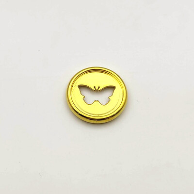 12 бр. 28 мм галванически диск с пеперуди Пръстени с отлепени листа Тетрадка с отвор на гъби Отлепени дискове Пръстени за подвързване Пластмасов бутон