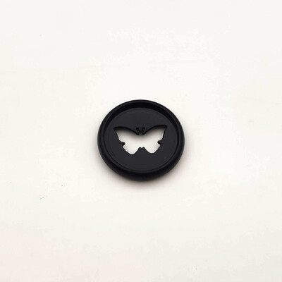 12 бр. 28 мм галванически диск с пеперуди Пръстени с отлепени листа Тетрадка с отвор на гъби Отлепени дискове Пръстени за подвързване Пластмасов бутон