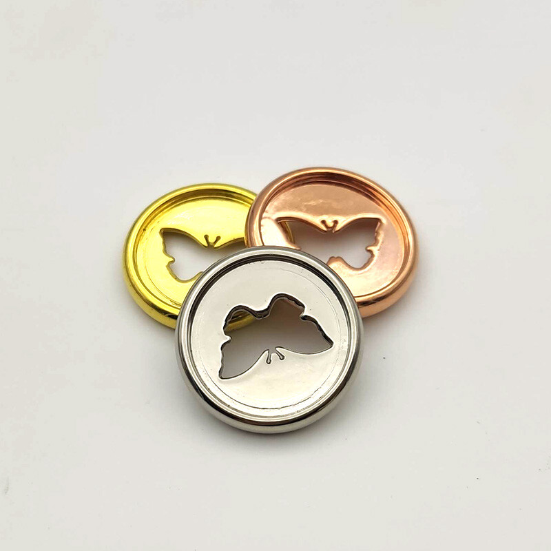 12 бр. 28 мм галванически диск с пеперуди Пръстени с отлепени листа Тетрадка с отвор на гъби Отлепени дискове Пръстени за подвързване Пластмасов бутон