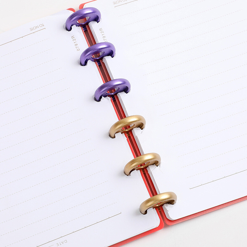 Discuri de legare 12 buc. 35 mm maturi pentru blocnotes Inele pentru ciuperci Inele cu frunze libere Inele de plastic Inele pentru blocnotes pentru notebook