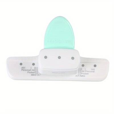 Perforator cu trei orificii și perforator cu un diametru de 4 mm Perforator pentru hârtie pentru albume, caiete cu foi libere, cărți de buzunar