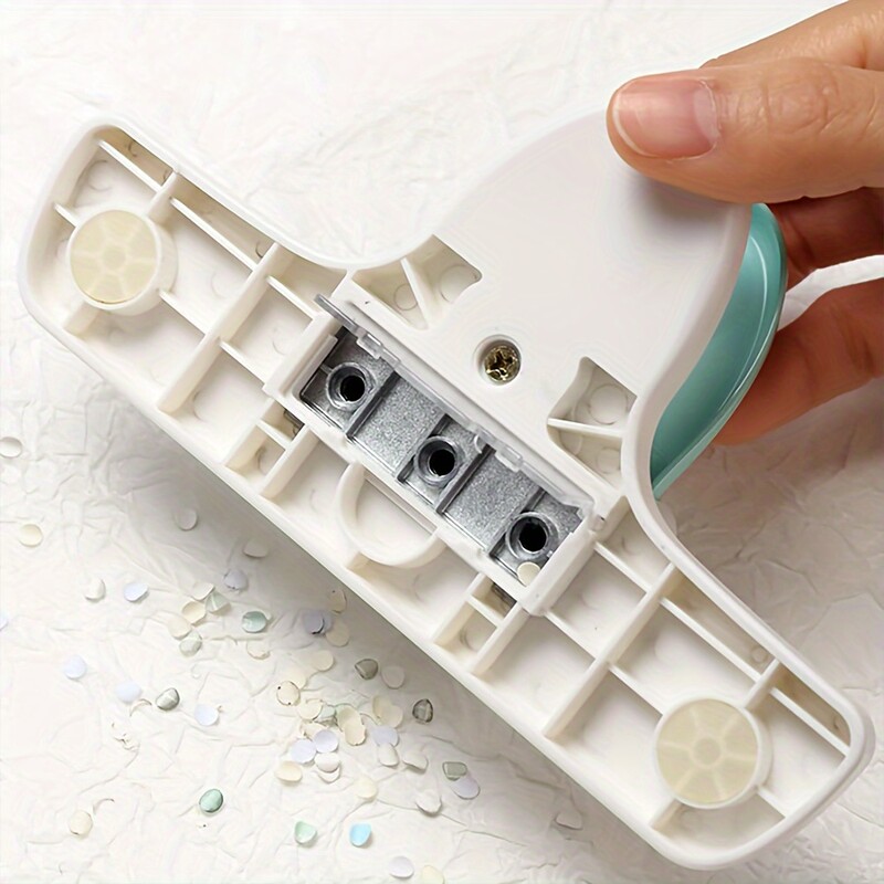 Perforator cu trei orificii și perforator cu un diametru de 4 mm Perforator pentru hârtie pentru albume, caiete cu foi libere, cărți de buzunar