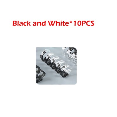 10 bucăți cu 5 găuri, cu inele din plastic, A5/B5, pentru caiete de papetărie