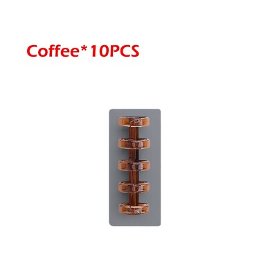 10 bucăți cu 5 găuri, cu inele din plastic, A5/B5, pentru caiete de papetărie