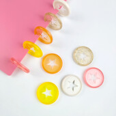 Binder Chest 12 buc 30 MM Star Disc Ciupercă Orificiu Liant Discuri Notebook Discuri cu foi libere din plastic Mini Ring Binder Journal Inele