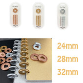 11 tk Sülearvuti rinnaköitja plaanija ketas köitmine seente auk Köitmiskettad Sideained seente plastikust rõngaste plaanija sõrmused süda