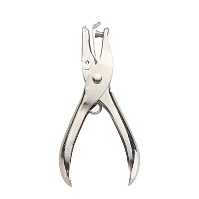 6 mm Диаметър на порите Ръчна перфоратор за хартия за скрапбукинг Бижута Обеци Колие Инструмент за отвор на карта Метален перфоратор за една дупка