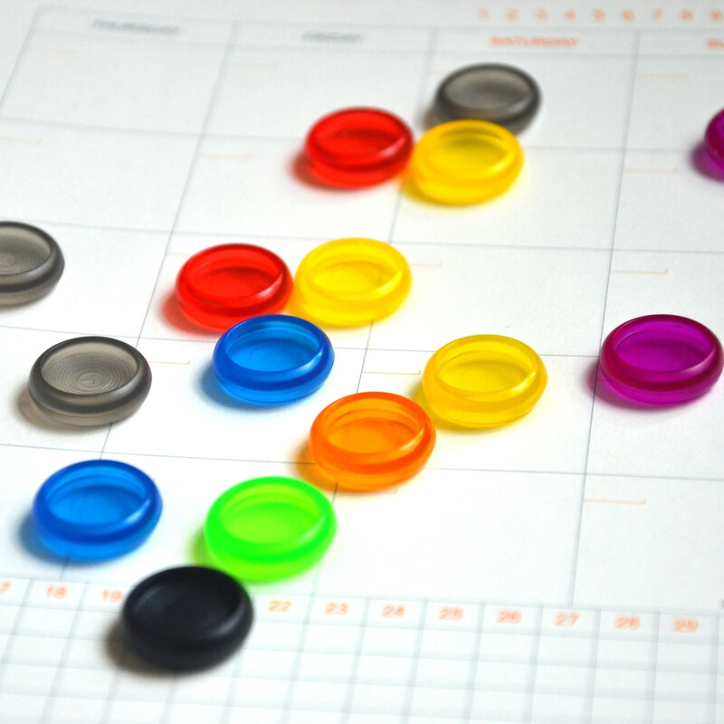 12 komada 18 mm plastični prsten za uvez knjige u obliku gljive s rupom za disk za A5A6 Happy Planner Prstenovi za uvez, pribor za uvez za spomenare