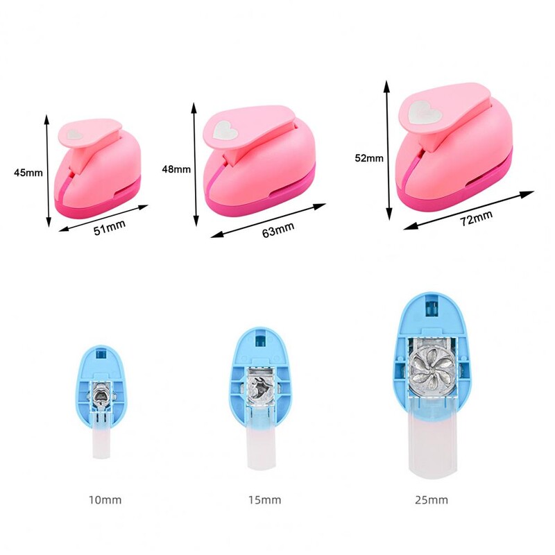 Reljefinis įrenginys Iškarpų albumo rankdarbių svirties perforavimo drugelis/snaigė/meilės širdelė/rožės formos rankų darbo popieriaus perforavimo formos įspaudimas