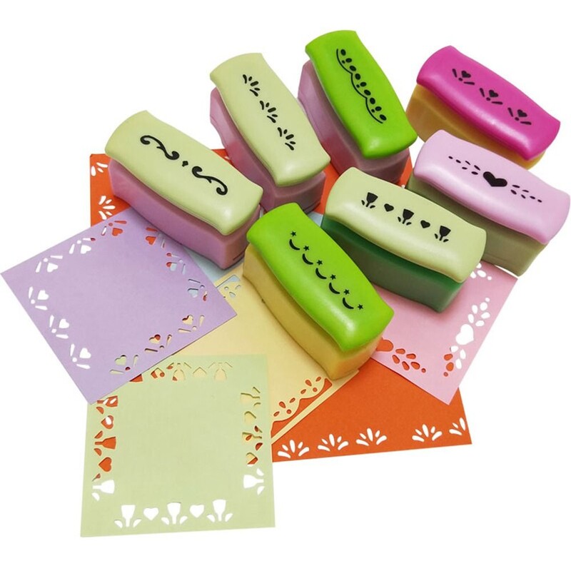 S Gėlių dizainas Įmantrus Border Punch Reljefinis Punch Punch DIY Scrapbooking Edge Device Dekoratyvinis rėmelių popieriaus pjaustytuvas rankų darbo dovana