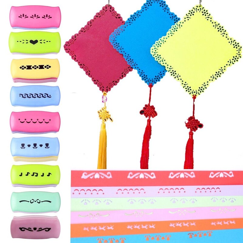 S Gėlių dizainas Įmantrus Border Punch Reljefinis Punch Punch DIY Scrapbooking Edge Device Dekoratyvinis rėmelių popieriaus pjaustytuvas rankų darbo dovana