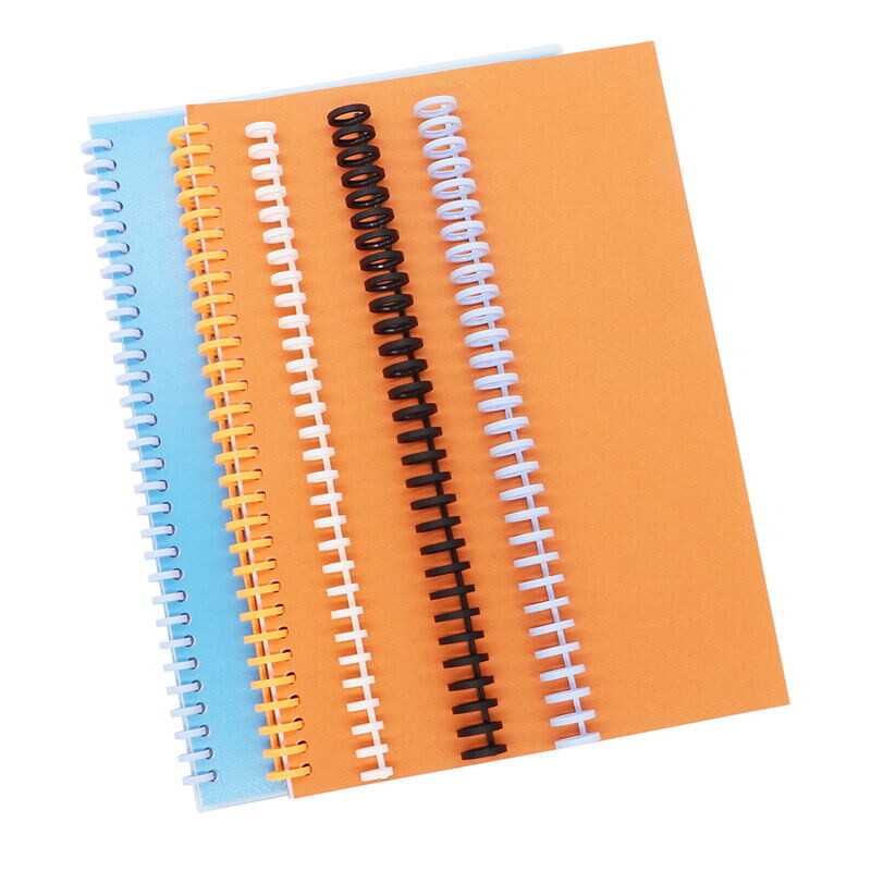 Naujas 30 skylių skylės skersmuo 14 mm permatomas spalvingas rišamasis žiedas plastikinis surišamasis žiedas biuro reikmenys „pasidaryk pats“ akyta ritė