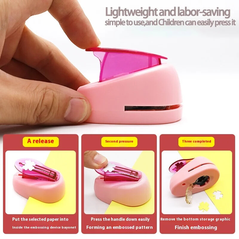 Μίνι διάτρητες λεύκωμα χειροποίητες κάρτες κοπής Craft Calico Εκτύπωση DIY Χαρτί λουλουδιών Craft Punch Hole Διάτρητης Κόφτης Διατρητικής