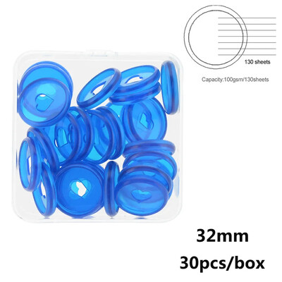 32 mm seeneauguga kettaköitmiskettad köitmisrõngad Macaron Color plastikust rõngas sülearvuti planeerija rõngasköitja köitmistarvikud