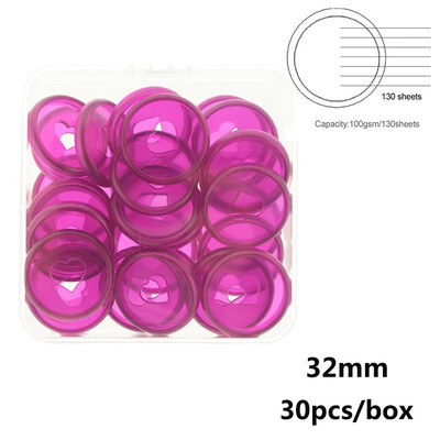 32 mm seeneauguga kettaköitmiskettad köitmisrõngad Macaron Color plastikust rõngas sülearvuti planeerija rõngasköitja köitmistarvikud