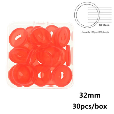 32 mm seeneauguga kettaköitmiskettad köitmisrõngad Macaron Color plastikust rõngas sülearvuti planeerija rõngasköitja köitmistarvikud