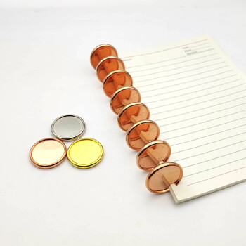 19-35 χιλιοστά Rose Golden Plastic Mushroom δέσιμο πόρπη Notebook Binder Discs Binder Ring Disc for Planner Scrapbooking Accessories