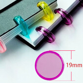 100 tk 19 mm seeneauguga ketasköitja plastikust seenerõngad köitja sülearvuti rõngas köitmisketaste plaanija köitmine kontoritarbed
