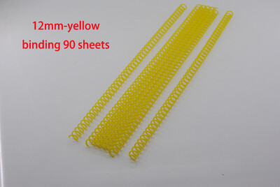10PCS Promjer 12 mm Plastična spiralna zavojnica za uvezivanje, slobodni listovi, 46 rupa, razmak 4:1, šarena jedna opruga za A4 registratore za bilježnice