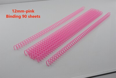 10PCS Promjer 12 mm Plastična spiralna zavojnica za uvezivanje, slobodni listovi, 46 rupa, razmak 4:1, šarena jedna opruga za A4 registratore za bilježnice