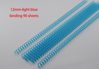 10PCS Promjer 12 mm Plastična spiralna zavojnica za uvezivanje, slobodni listovi, 46 rupa, razmak 4:1, šarena jedna opruga za A4 registratore za bilježnice