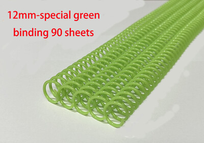 10PCS Promjer 12 mm Plastična spiralna zavojnica za uvezivanje, slobodni listovi, 46 rupa, razmak 4:1, šarena jedna opruga za A4 registratore za bilježnice