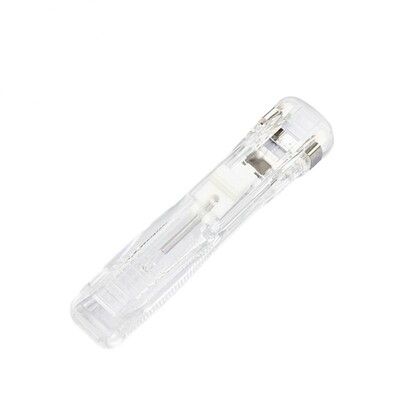 Mini clemă de mână reutilizabilă fără urme Capsator cu împingere fișier pentru cărți de hârtie, birou, școală, legare pentru elevi, instrumente de legare, accesorii