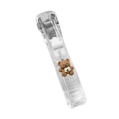 Mini clemă de mână reutilizabilă fără urme Capsator cu împingere fișier pentru cărți de hârtie, birou, școală, legare pentru elevi, instrumente de legare, accesorii