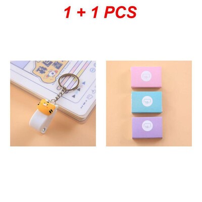 1/2PC Crtani slatki mini klamerica Prijenosni No.10 Staples Alati za uvez Uredski pribor Školski organizator kartoteka Pribor Push Clip