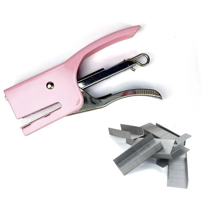 Capsator mic de hârtie Mini 10 #, legătură de cărți, durabil, culori, articole de papetărie, accesorii de birou, modă, rechizite de birou și școlare,