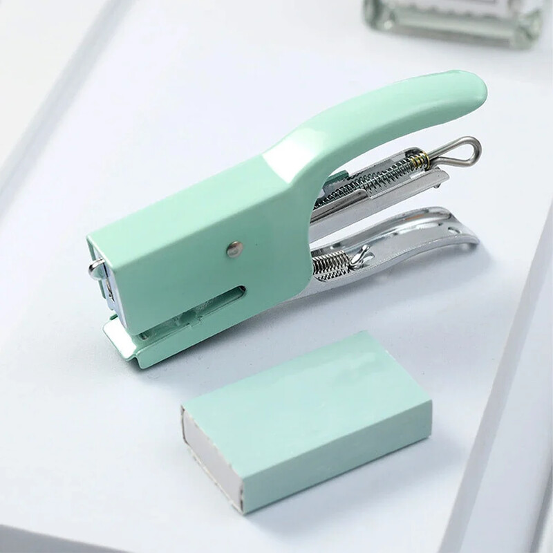 Capsator mic de hârtie Mini 10 #, legătură de cărți, durabil, culori, articole de papetărie, accesorii de birou, modă, rechizite de birou și școlare,