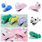 Utilizați 10 # capsator Panda/Astronaut/Dinozaur Mini capsator portabil lung, care economisește muncă, instrument de legare manuală fără efort