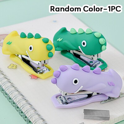 Utilizați 10 # capsator Panda/Astronaut/Dinozaur Mini capsator portabil lung, care economisește muncă, instrument de legare manuală fără efort