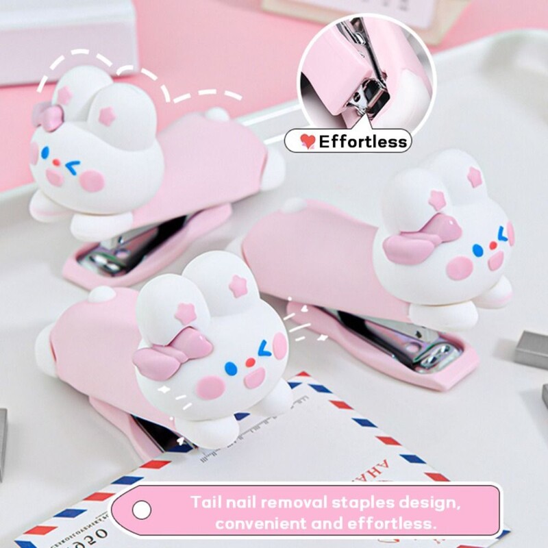 Utilizați 10 # capsator Panda/Astronaut/Dinozaur Mini capsator portabil lung, care economisește muncă, instrument de legare manuală fără efort