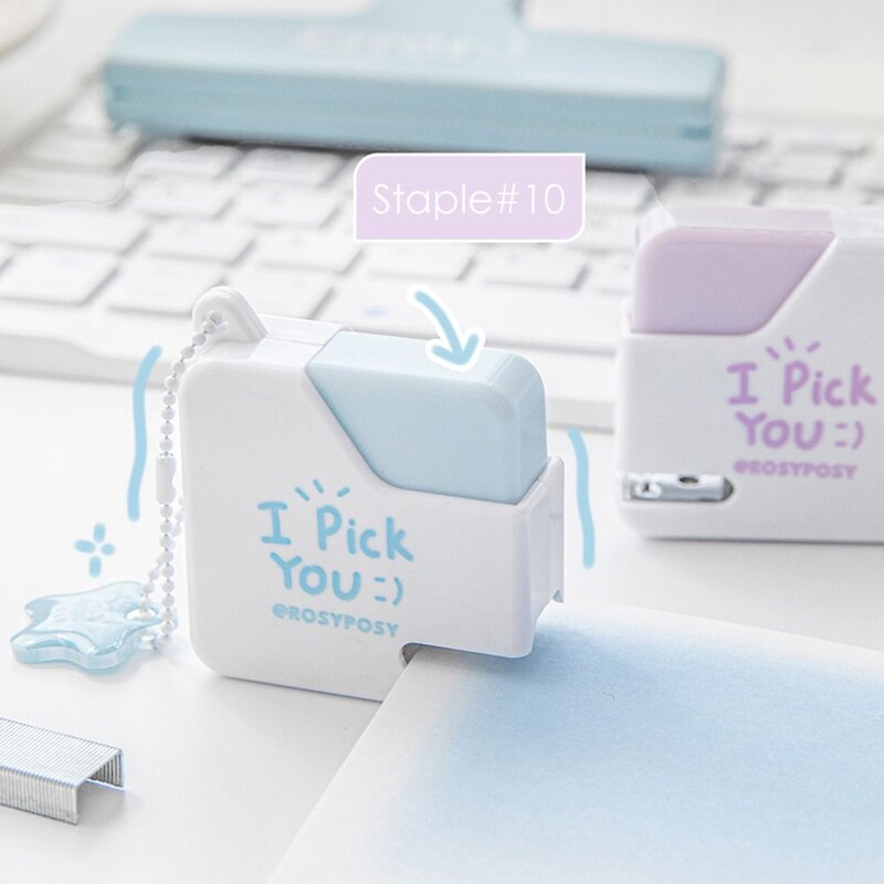 Mada su 40 vnt Nr. 10 kabėmis segtuku Mini nešiojamas be vargo susegimo mašina Spalvotas rankinis įrišimo įrankis Biuro mokykla