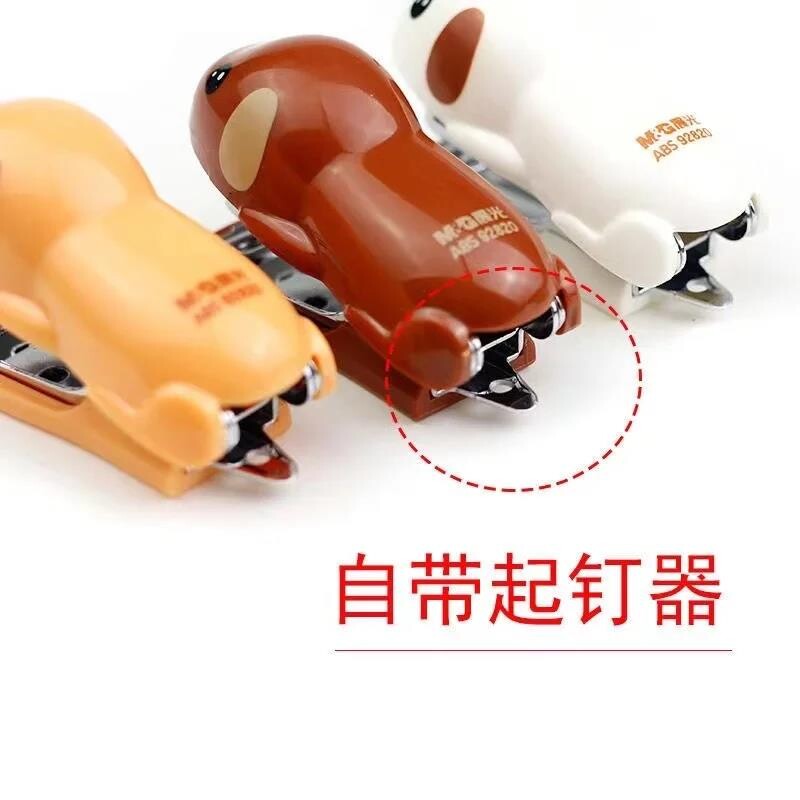 drăguț câine mini hârtie Capsator Papetarie rechizite pentru școală Accesorii de birou legătorie Echipament pentru hârtie legată Mașină de legat