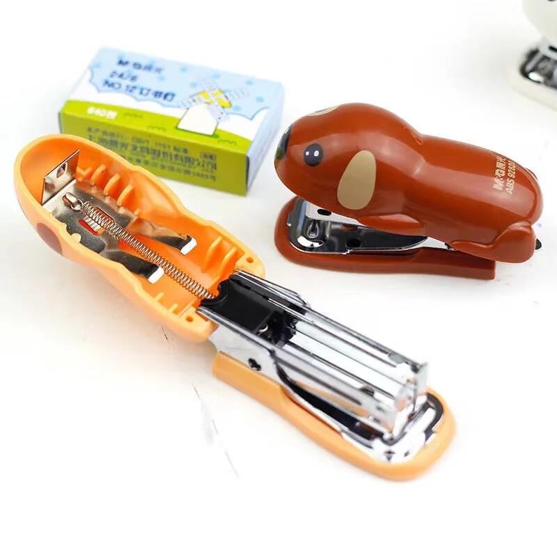 drăguț câine mini hârtie Capsator Papetarie rechizite pentru școală Accesorii de birou legătorie Echipament pentru hârtie legată Mașină de legat