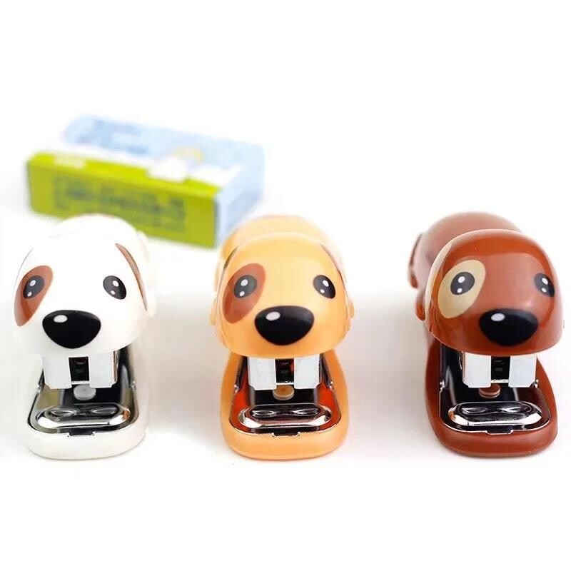 drăguț câine mini hârtie Capsator Papetarie rechizite pentru școală Accesorii de birou legătorie Echipament pentru hârtie legată Mașină de legat