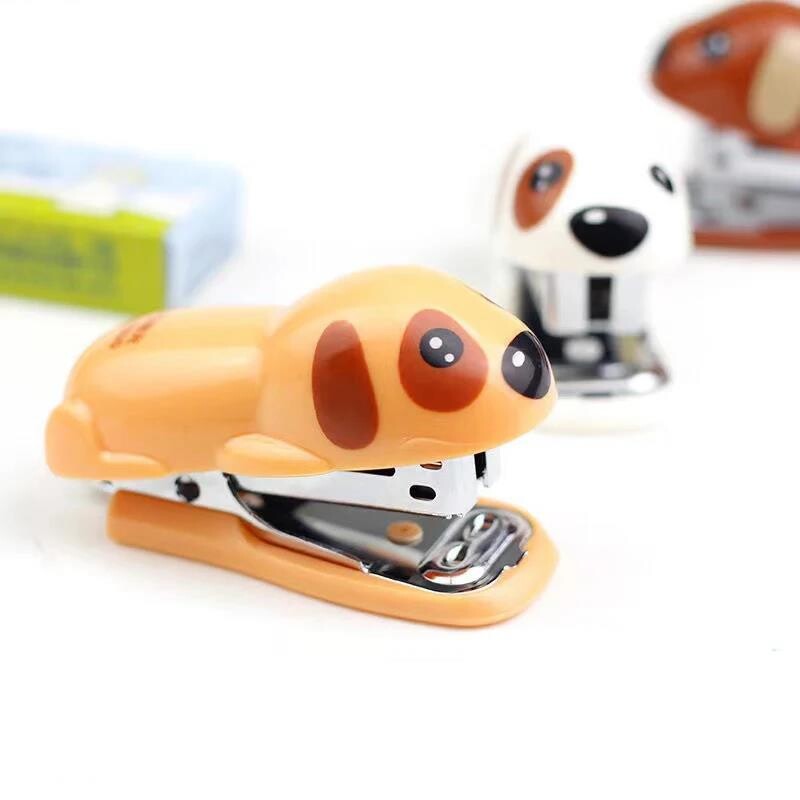 drăguț câine mini hârtie Capsator Papetarie rechizite pentru școală Accesorii de birou legătorie Echipament pentru hârtie legată Mașină de legat