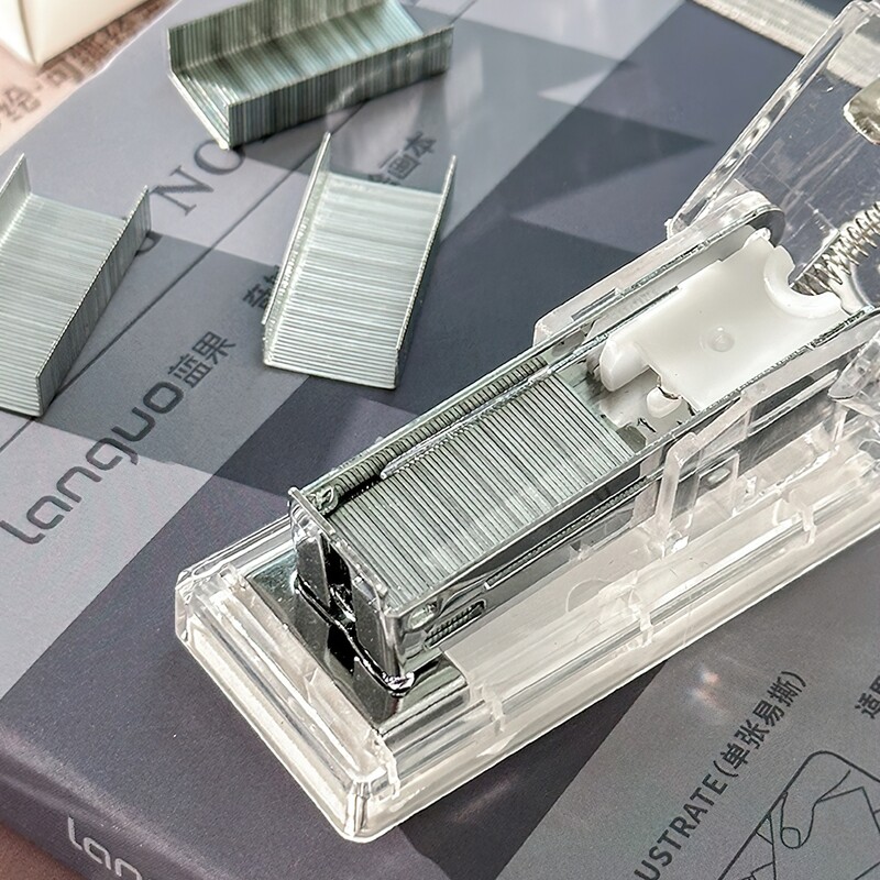 Mini prozirna klamerica u boji 1000 komada 26/6 set spajalica prijenosni uredski alati za uvez u školi F7639